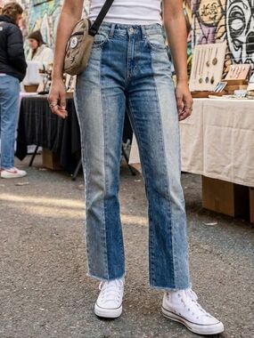 PacSun Two-Tone Vintage Icon Straight Leg Jeans